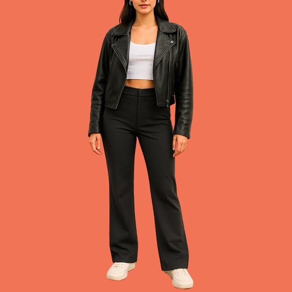 ✨Old Navy High-Rise Pixie Flare Pants – Size 8 | Secret-Smooth Pocket Fit✨ - Picture 1 of 9